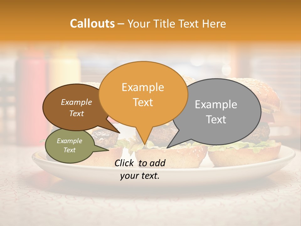 Foreground Meat Dinner PowerPoint Template