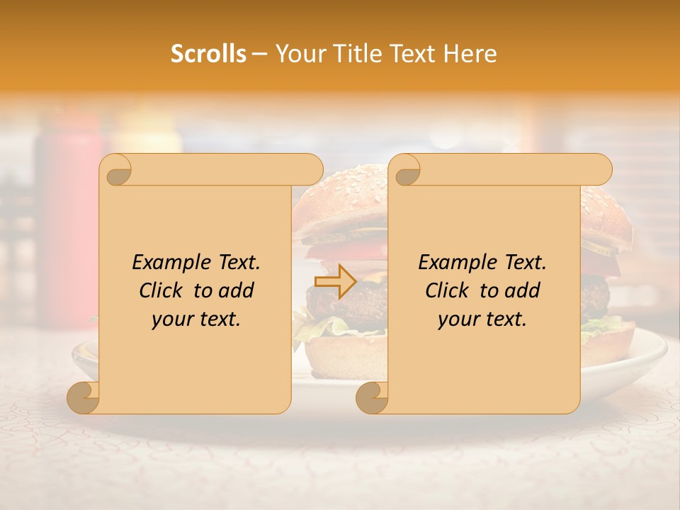 Foreground Meat Dinner PowerPoint Template