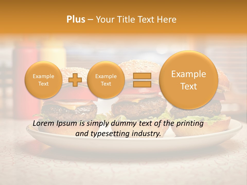 Foreground Meat Dinner PowerPoint Template