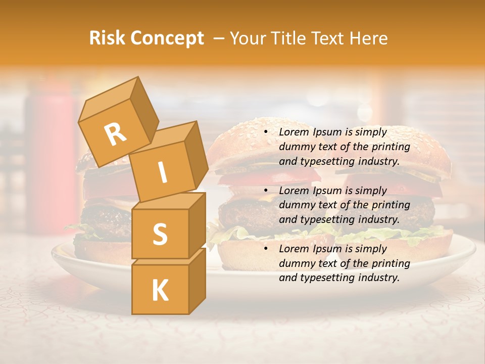 Foreground Meat Dinner PowerPoint Template