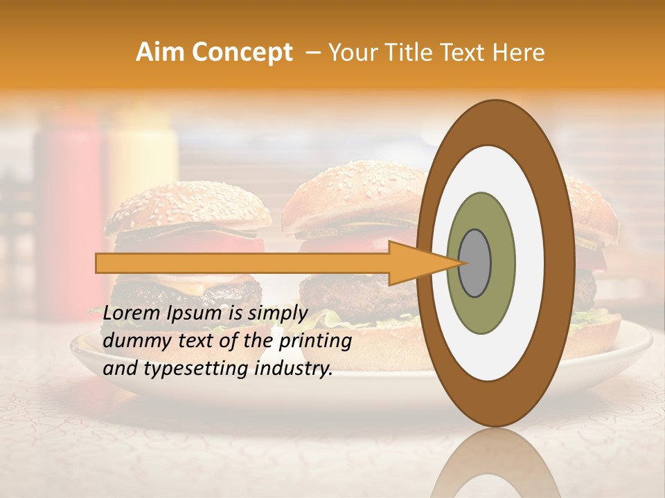 Foreground Meat Dinner PowerPoint Template