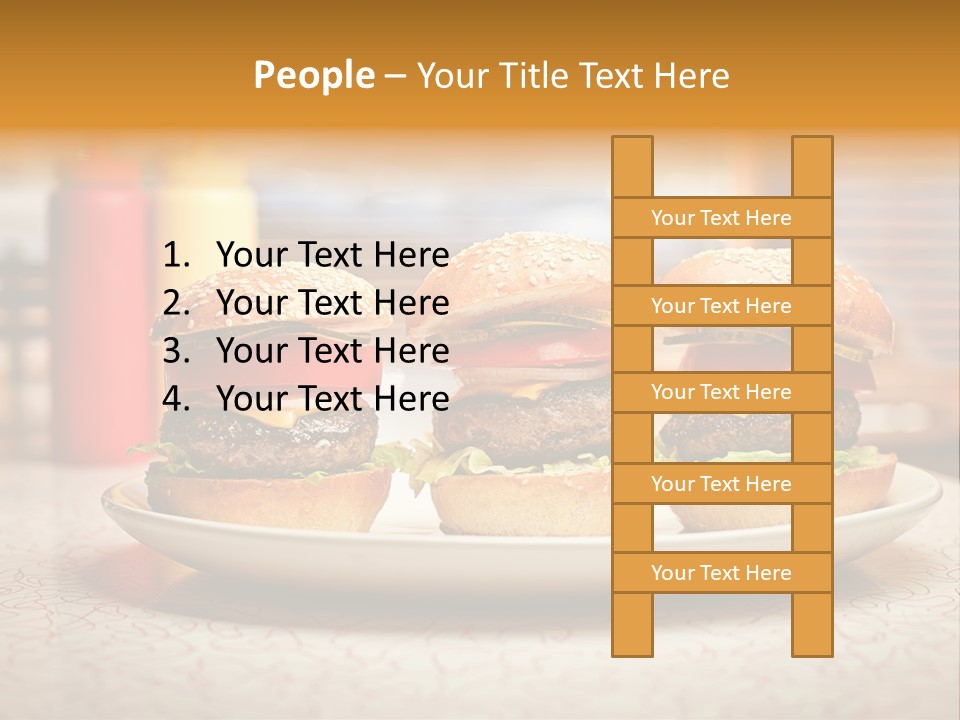 Foreground Meat Dinner PowerPoint Template