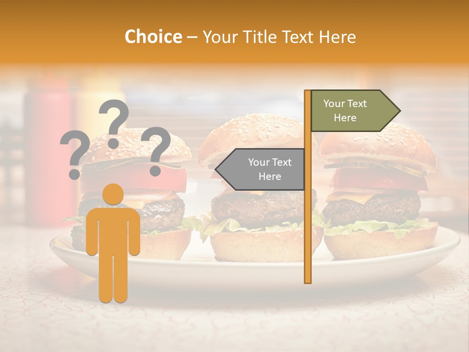 Foreground Meat Dinner PowerPoint Template