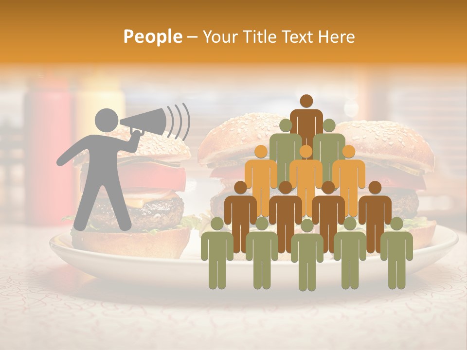 Foreground Meat Dinner PowerPoint Template