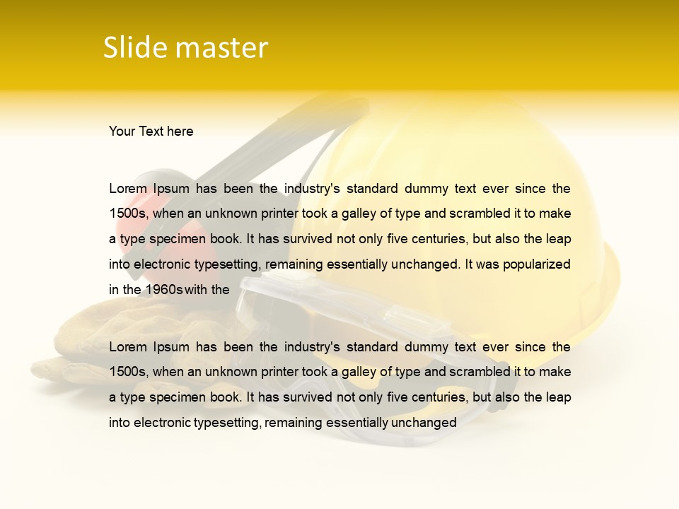 Personal Builder Engineer PowerPoint Template