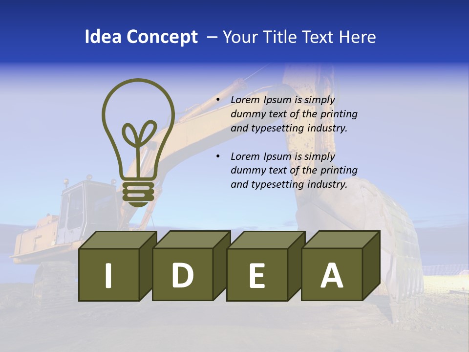 Ground Scraper Earth PowerPoint Template