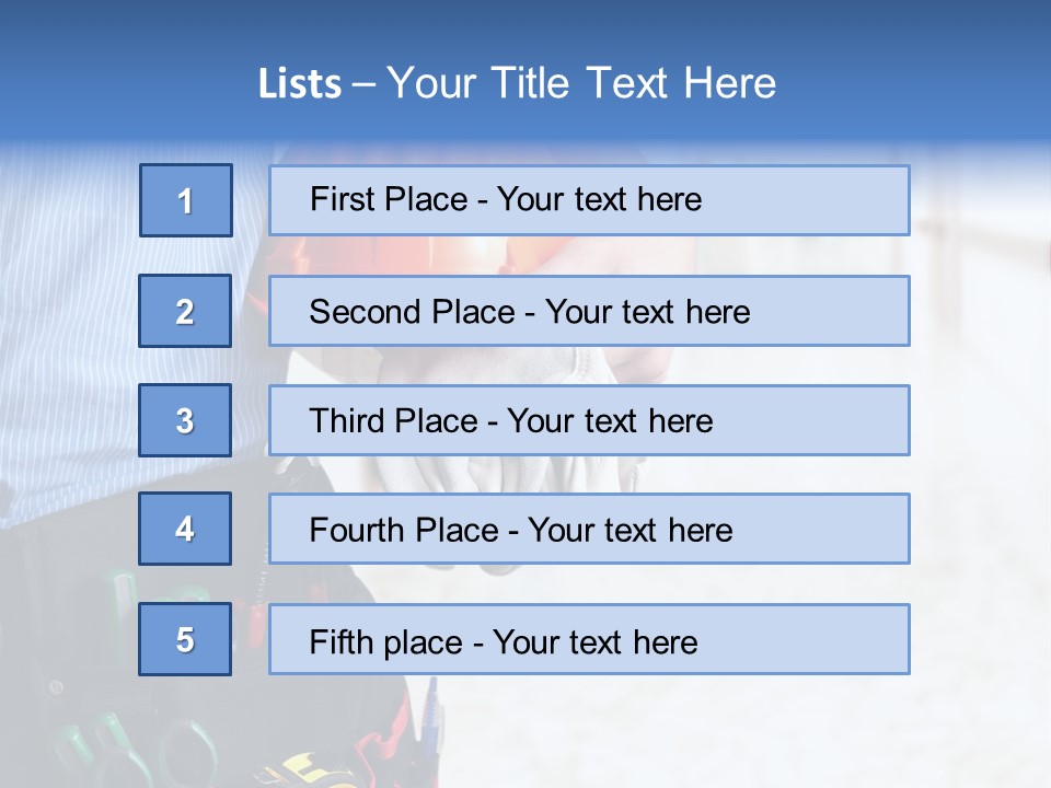 Claw Tool Orange PowerPoint Template