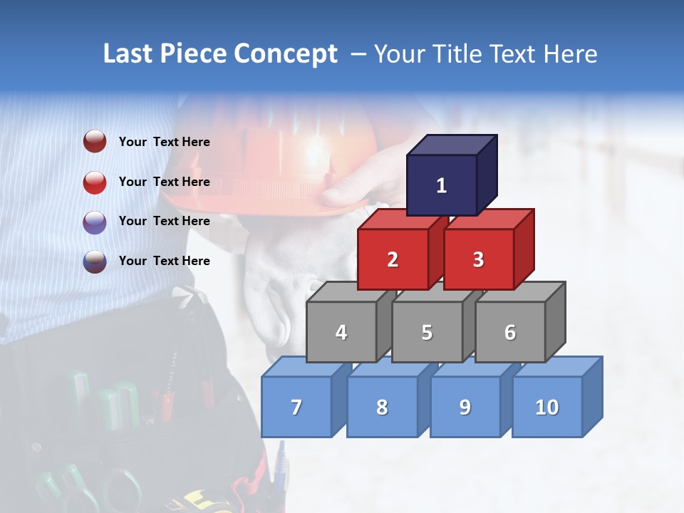 Claw Tool Orange PowerPoint Template
