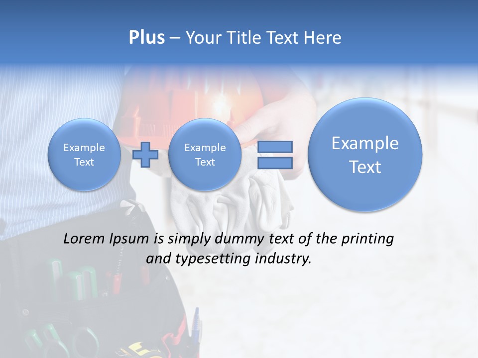 Claw Tool Orange PowerPoint Template
