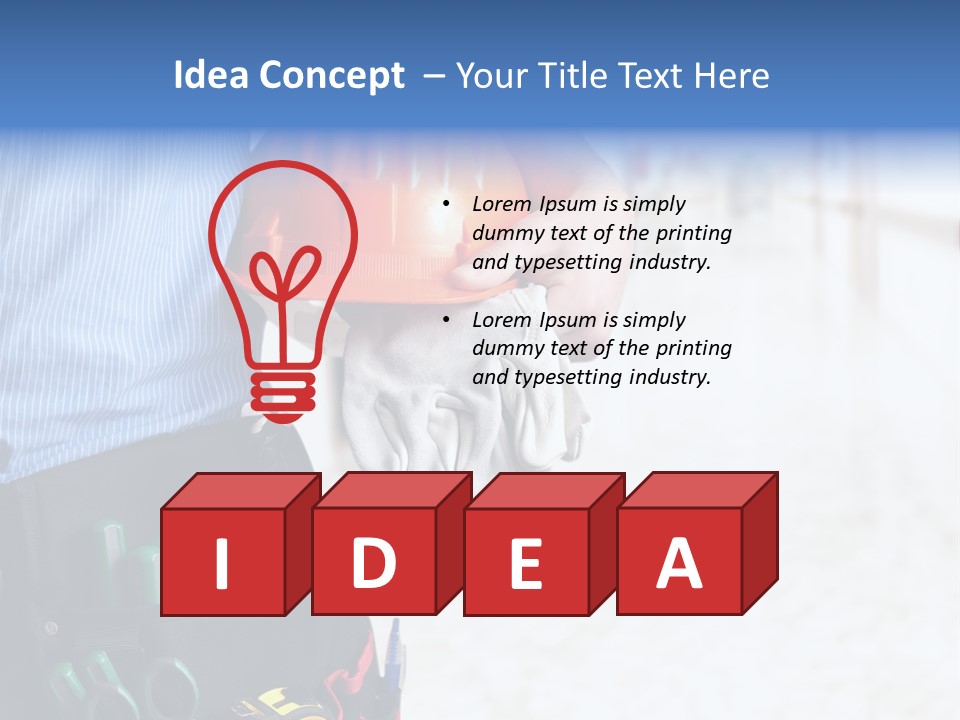 Claw Tool Orange PowerPoint Template