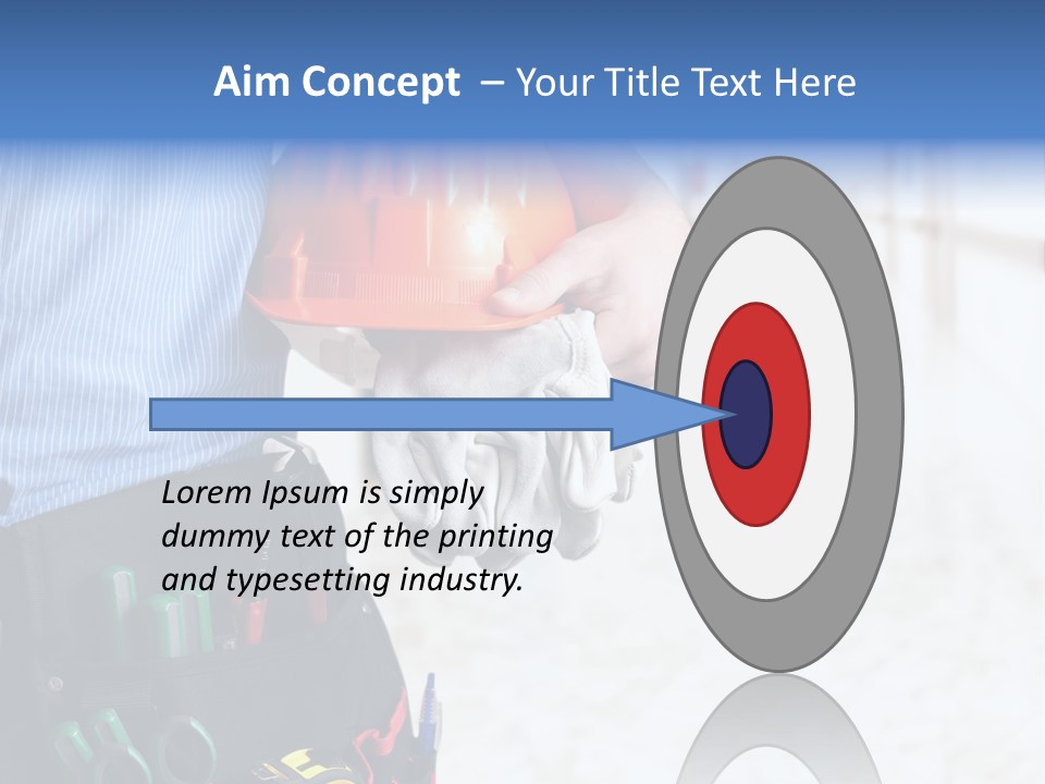 Claw Tool Orange PowerPoint Template