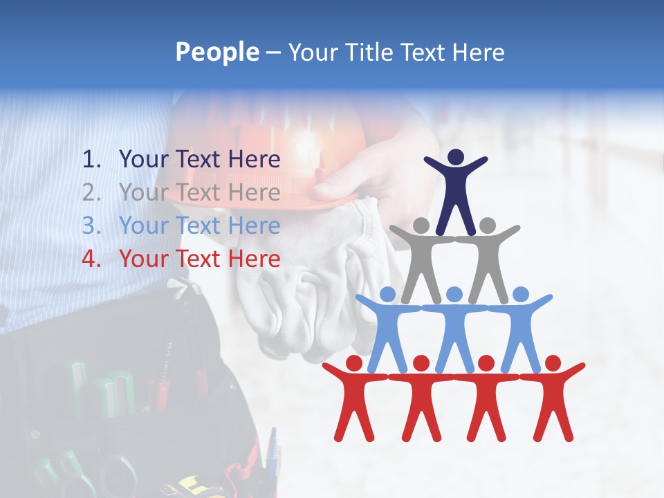 Claw Tool Orange PowerPoint Template