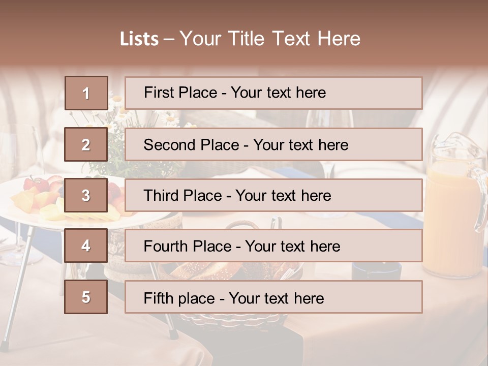 Restaurant Beverage Outside PowerPoint Template