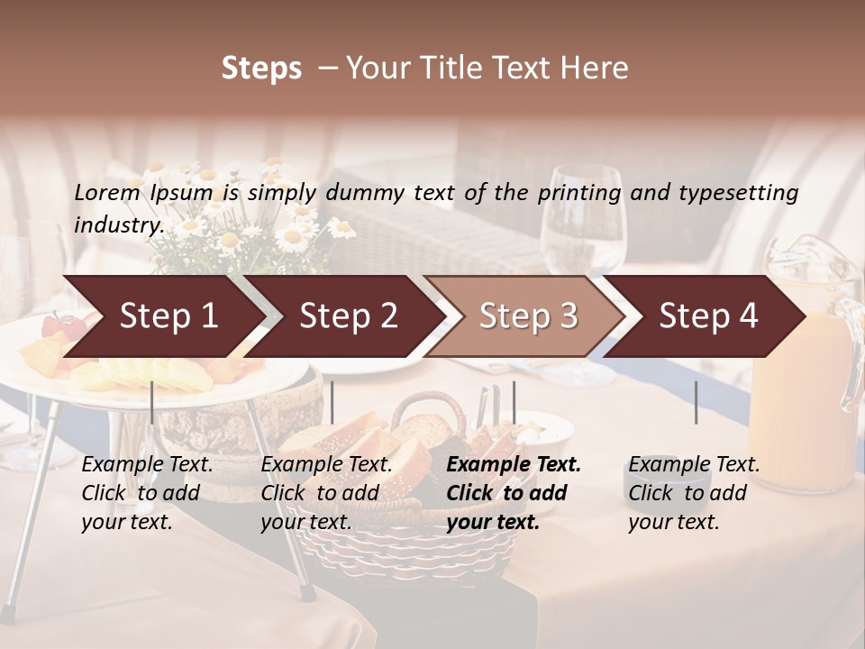 Restaurant Beverage Outside PowerPoint Template