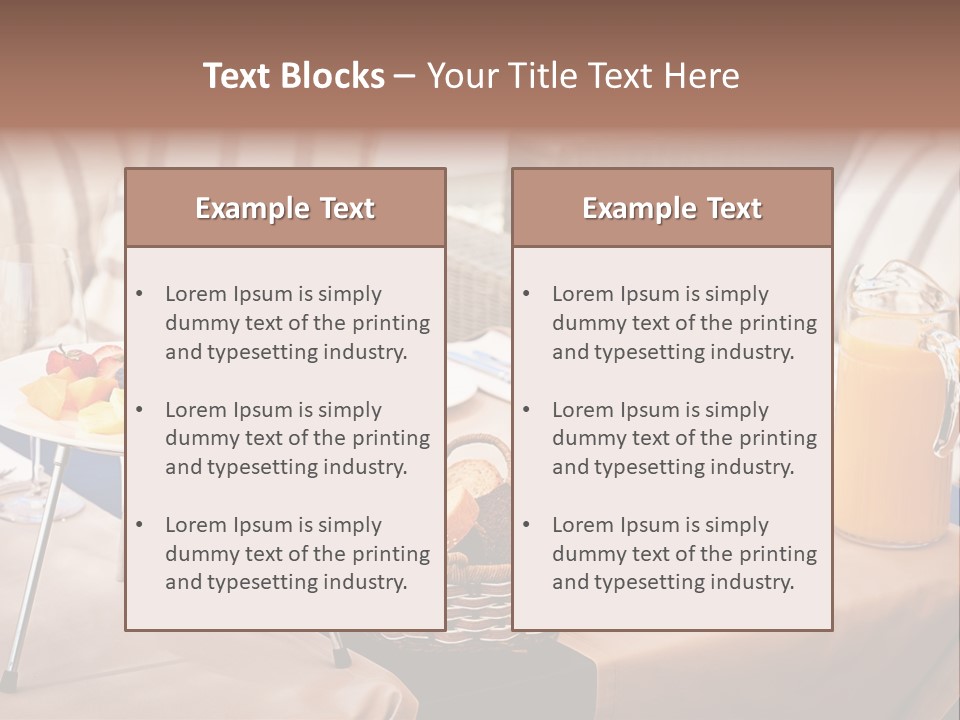 Restaurant Beverage Outside PowerPoint Template
