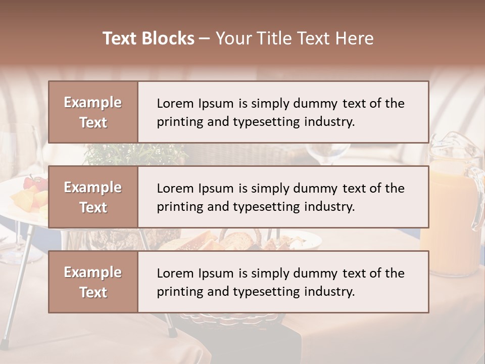 Restaurant Beverage Outside PowerPoint Template