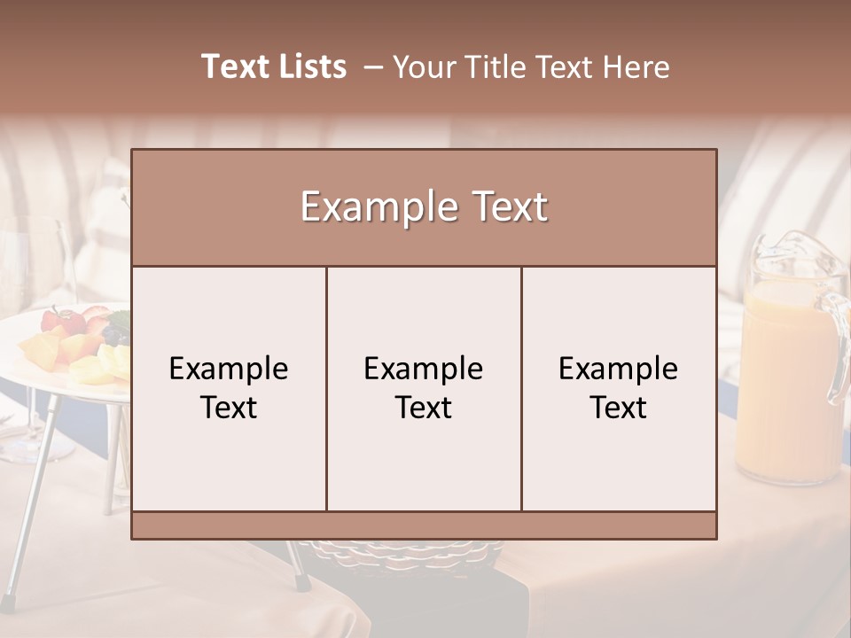 Restaurant Beverage Outside PowerPoint Template