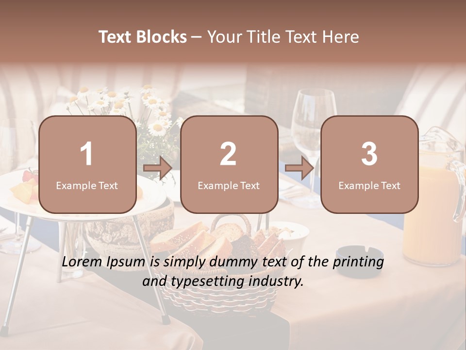 Restaurant Beverage Outside PowerPoint Template