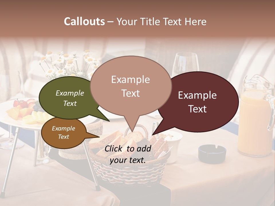 Restaurant Beverage Outside PowerPoint Template