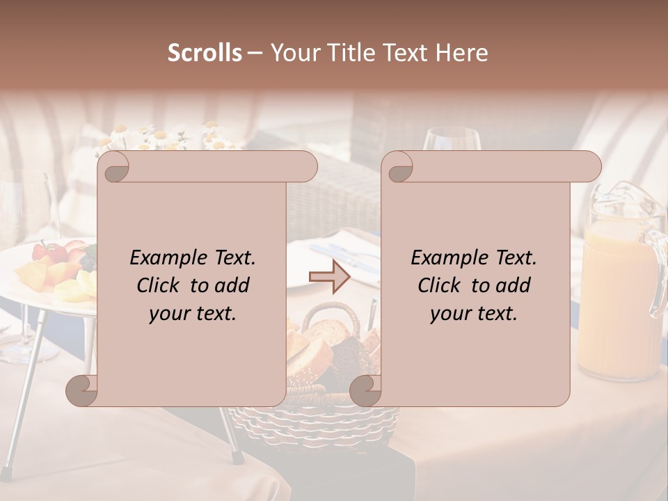 Restaurant Beverage Outside PowerPoint Template