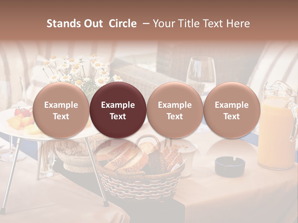 Restaurant Beverage Outside PowerPoint Template