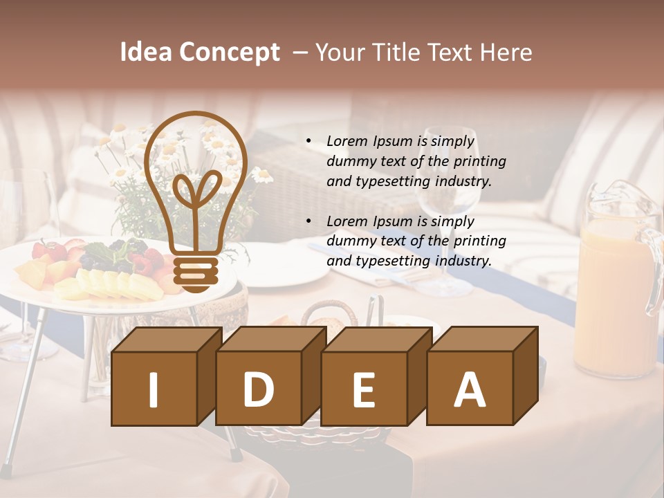 Restaurant Beverage Outside PowerPoint Template