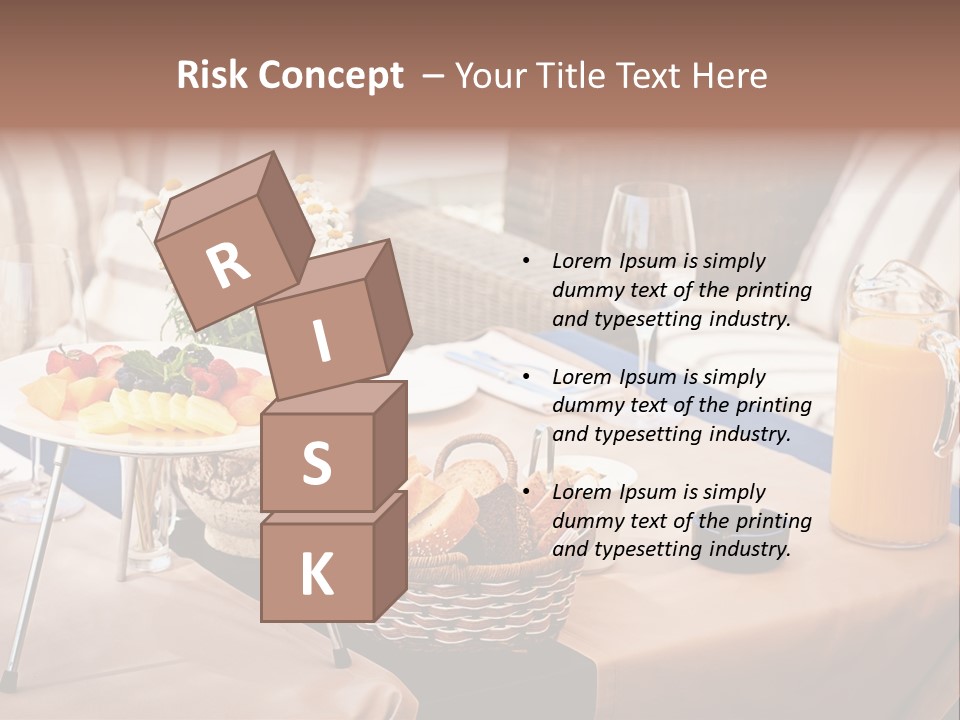 Restaurant Beverage Outside PowerPoint Template