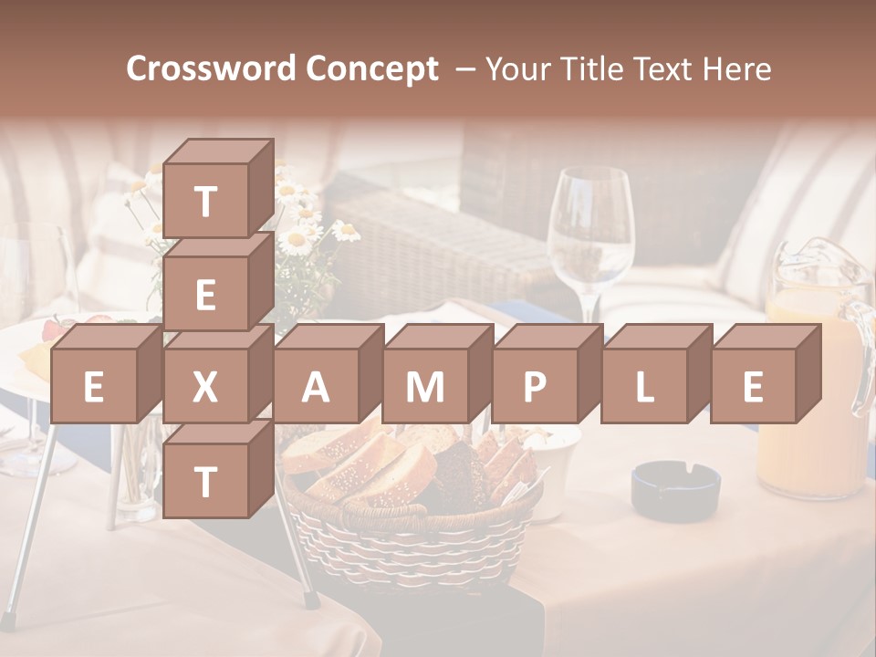 Restaurant Beverage Outside PowerPoint Template