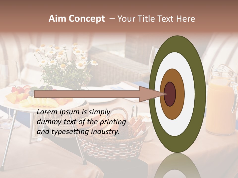 Restaurant Beverage Outside PowerPoint Template