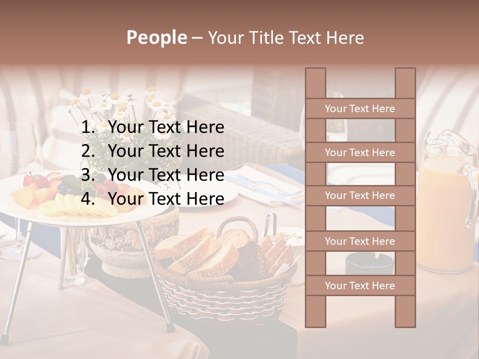 Restaurant Beverage Outside PowerPoint Template