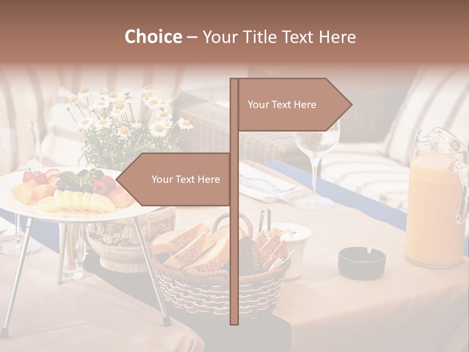 Restaurant Beverage Outside PowerPoint Template