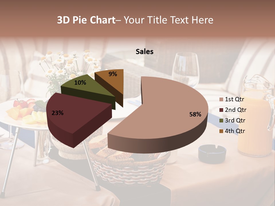 Restaurant Beverage Outside PowerPoint Template