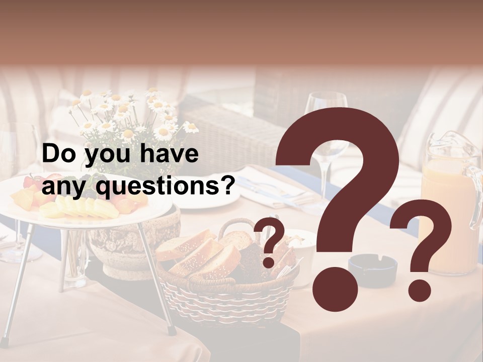 Restaurant Beverage Outside PowerPoint Template