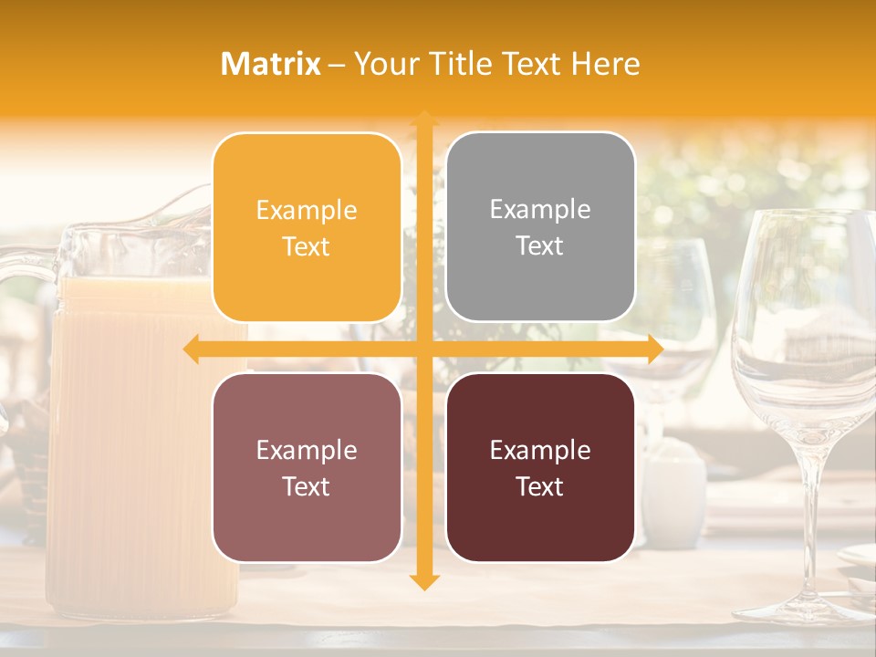 Romance Wineglasses Outside PowerPoint Template