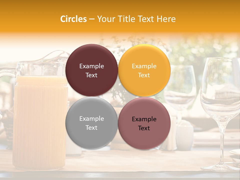 Romance Wineglasses Outside PowerPoint Template