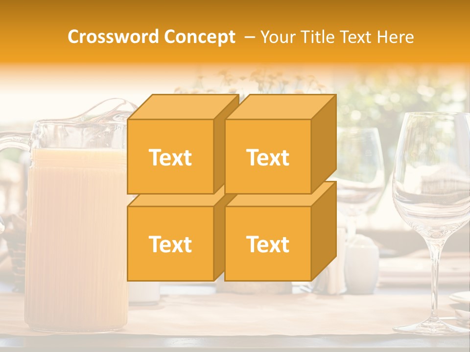 Romance Wineglasses Outside PowerPoint Template