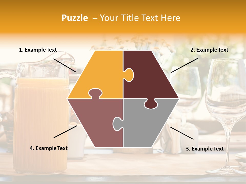 Romance Wineglasses Outside PowerPoint Template