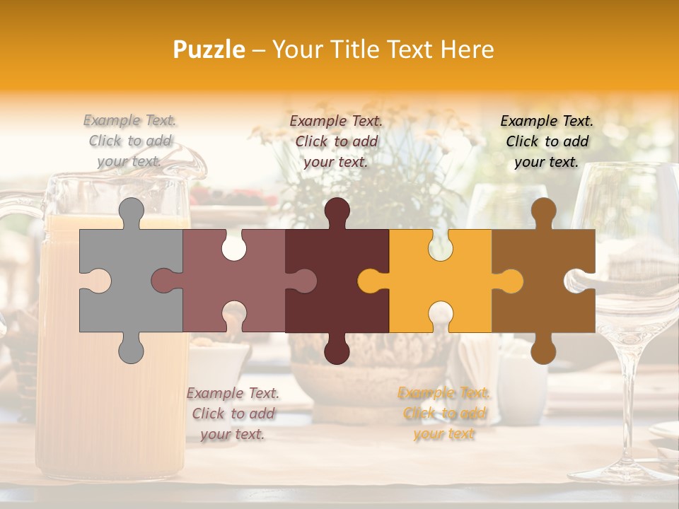 Romance Wineglasses Outside PowerPoint Template