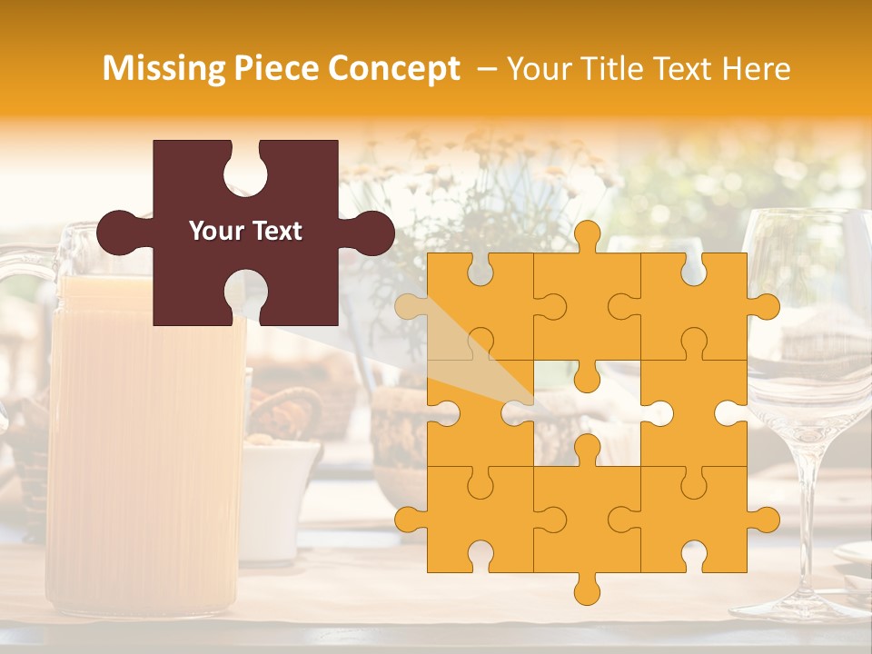 Romance Wineglasses Outside PowerPoint Template