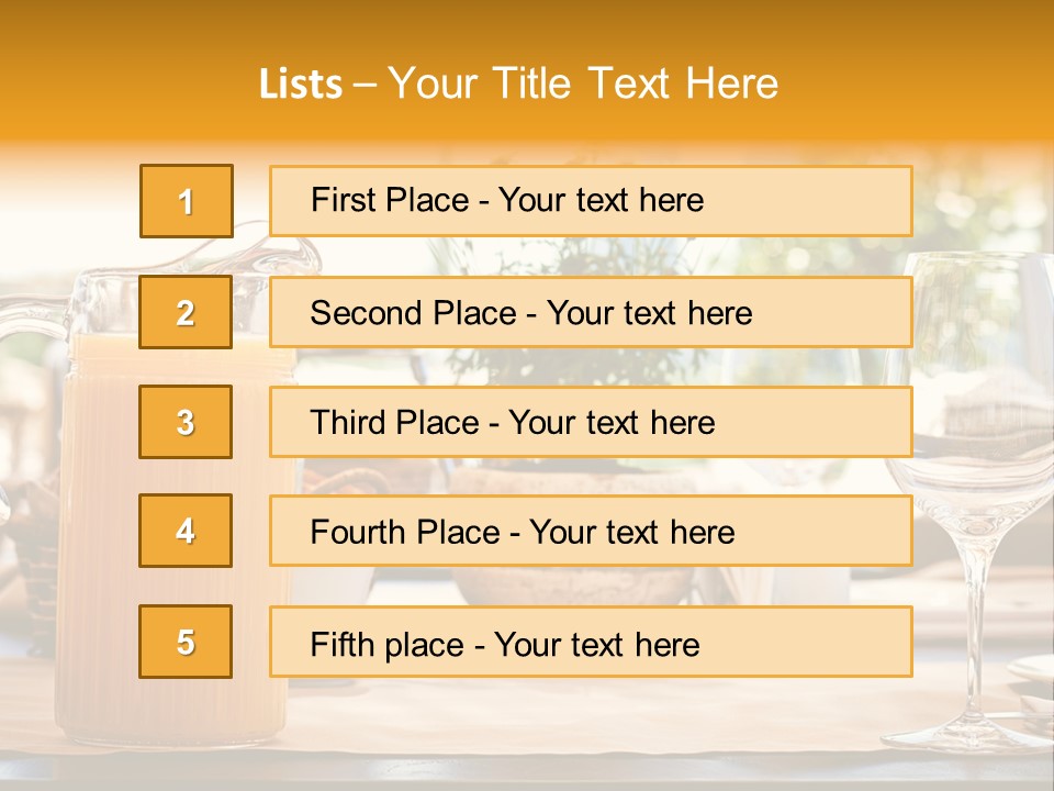Romance Wineglasses Outside PowerPoint Template