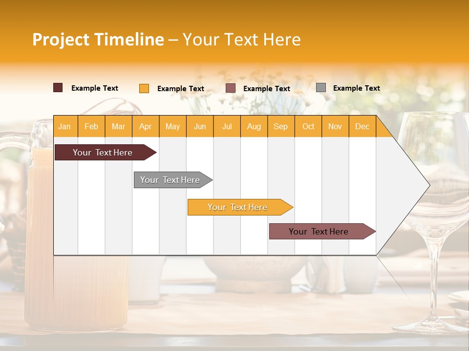 Romance Wineglasses Outside PowerPoint Template