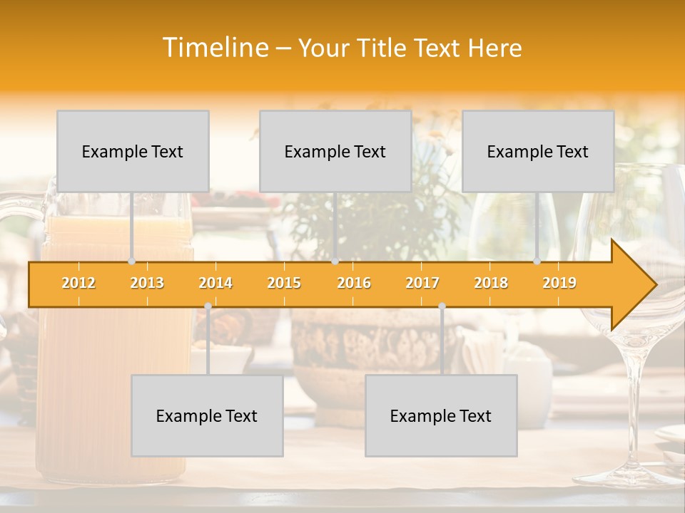 Romance Wineglasses Outside PowerPoint Template