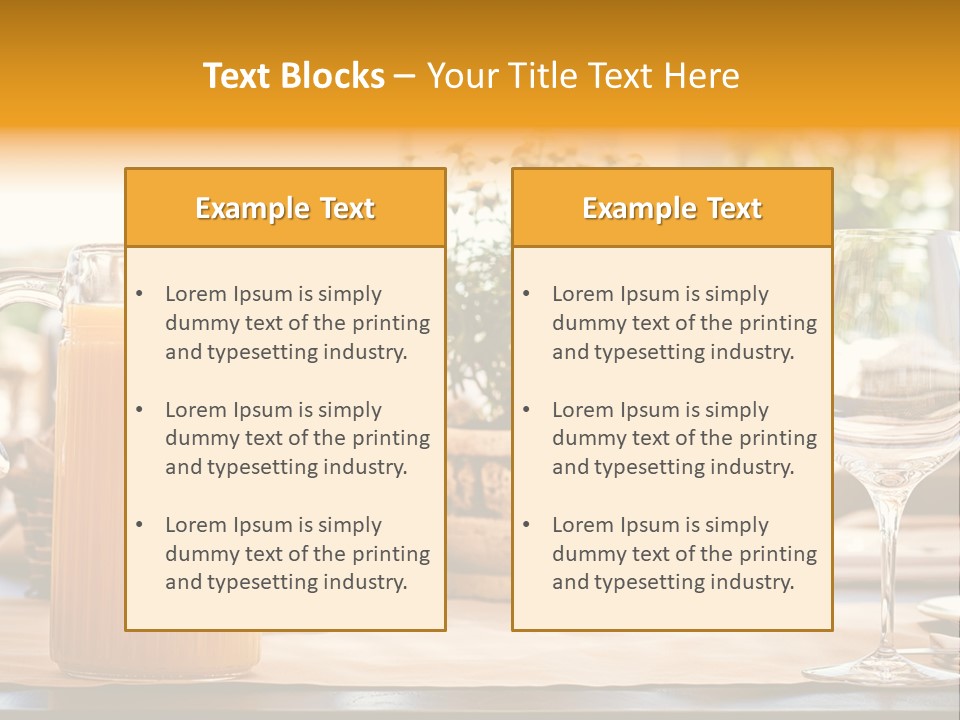 Romance Wineglasses Outside PowerPoint Template