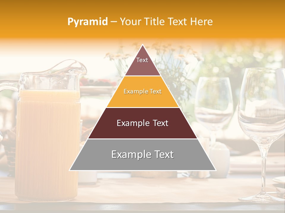 Romance Wineglasses Outside PowerPoint Template