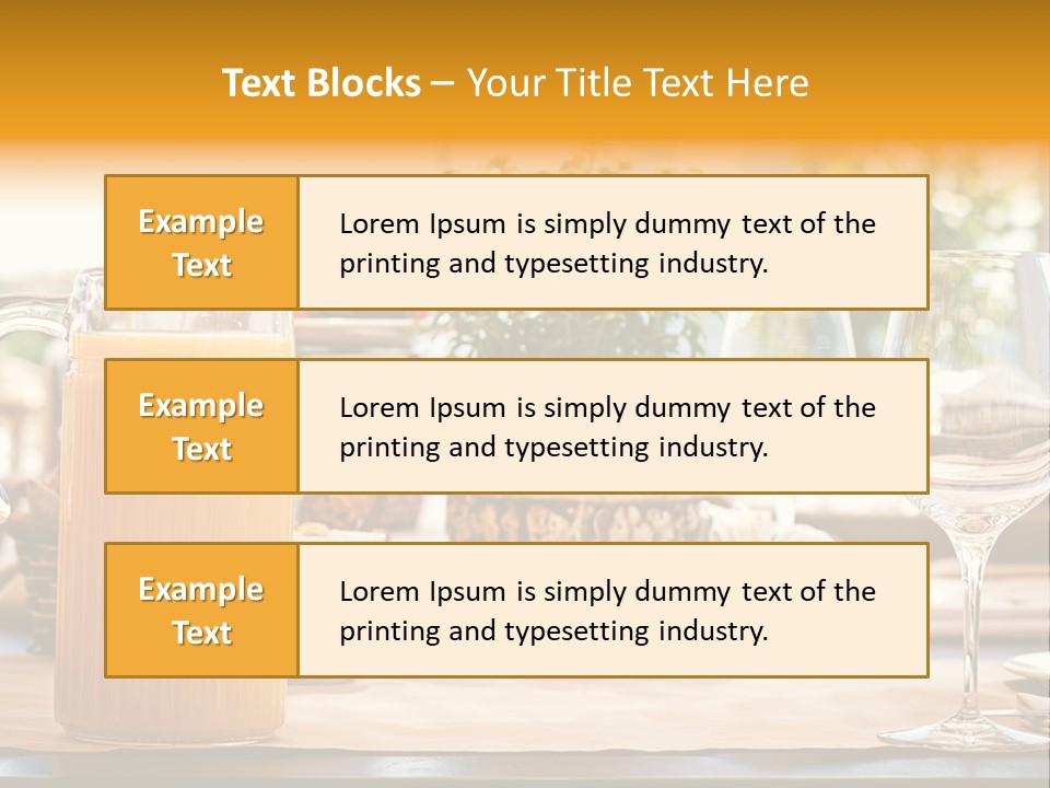 Romance Wineglasses Outside PowerPoint Template