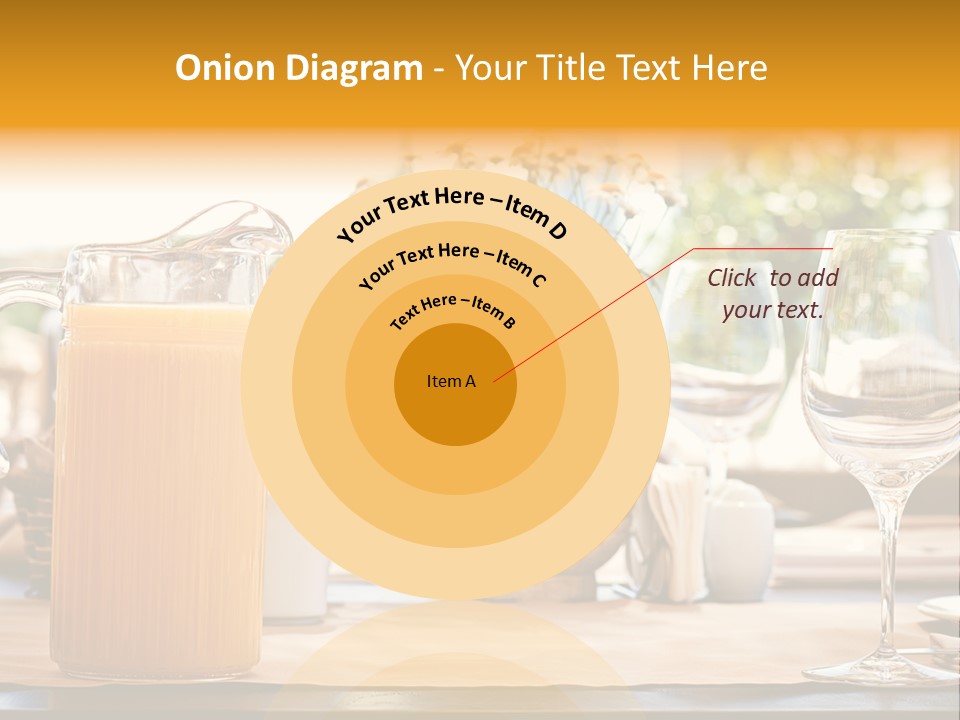 Romance Wineglasses Outside PowerPoint Template