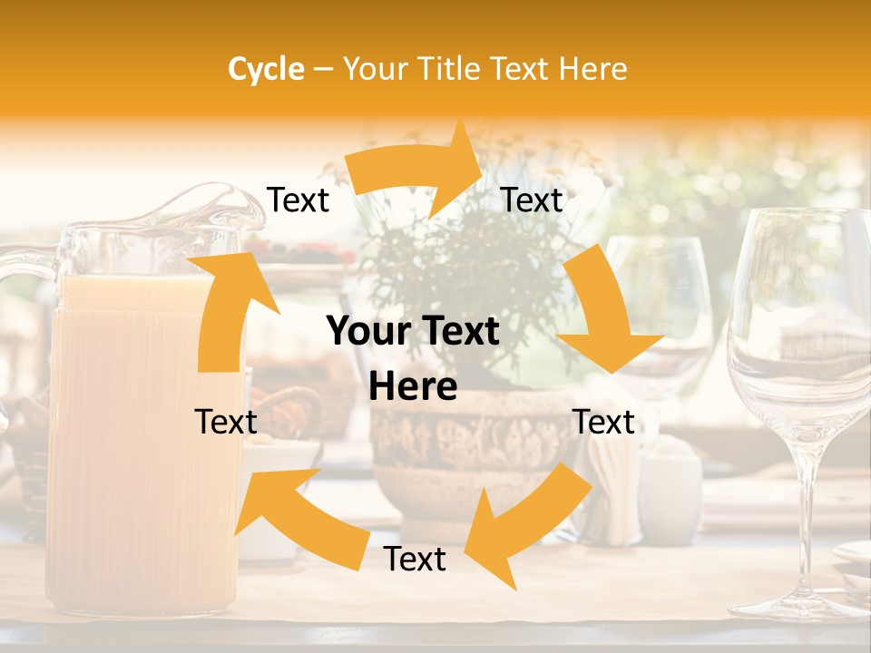 Romance Wineglasses Outside PowerPoint Template