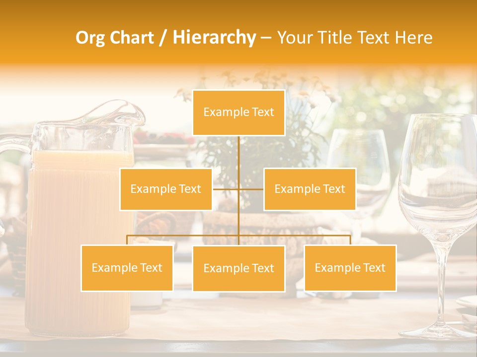 Romance Wineglasses Outside PowerPoint Template