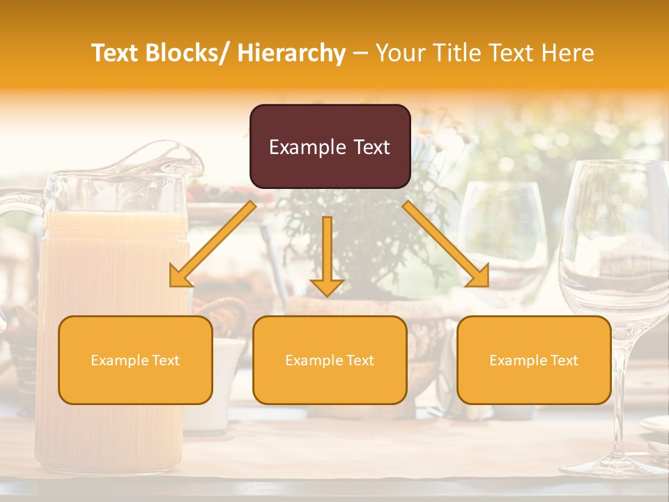 Romance Wineglasses Outside PowerPoint Template