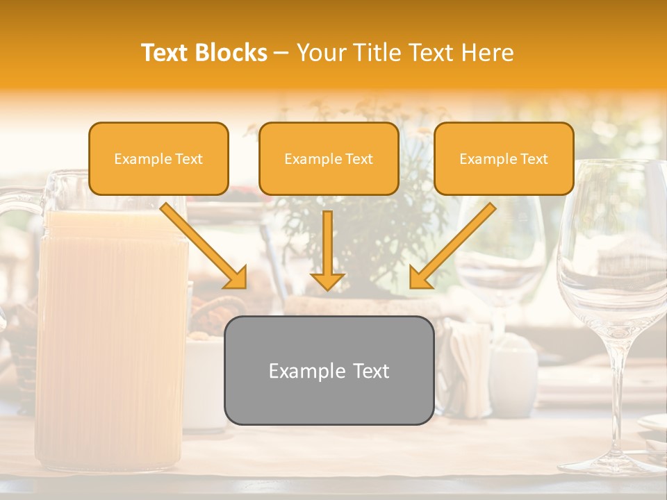 Romance Wineglasses Outside PowerPoint Template
